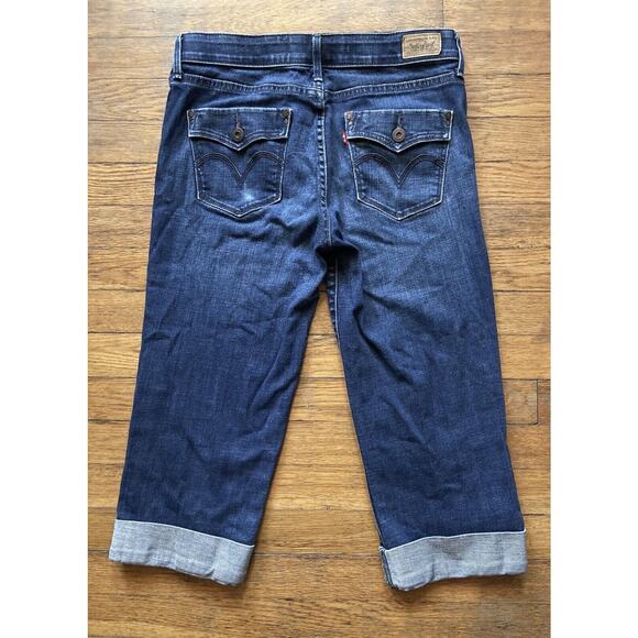 LEVI’S 525 Perfect Waist Mid-Rise Cropped Jeans sz 6 - Picture 9 of 9